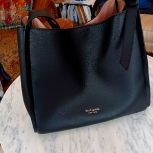 Black Kate Spade leather bag